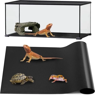 Reptile Mat,Reptile Terrarium Substrate Liner for Leopard , ,Snake,Tortoise8856