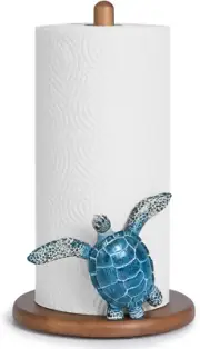 Turtle Paper Towel Holder - Coastal Decor Home Beach House Gift Sea Turtle Gifts