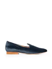 Navy Soft Venetian Slip On Shoes