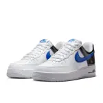 【NIKE 耐吉】W AIR FORCE 1 07 ESS 白 藍 黑 漆皮 女鞋 休閒鞋 運動鞋 DQ7570-400