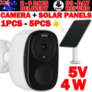 2K Wireless Security Camera Outdoor＆4W Solar Panels Home WIFI IP CCTV 1PCS-5PCS
