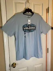 Volcom Stone Short Sleeve Tee T-Shirt Mens Large (stained) Casual Adult Active