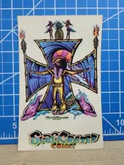 Surf Crazed Comics James Brown Christ Cross Clear V55B Vintage Surfing STICKER