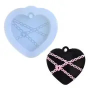 Heart Silicone Resin Resin Pendant Jewellery Molds for Making