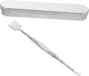 Baluue Stainless Steel Blackhead Extractor Double-ended Face Exfoliator Tool Metal Cleansing Device Nose Scraper for Blackheads Face Tools for Women