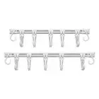 1x Kitchen Sliding Hooks Pan Pot Hangers Adhesive Utensil Hanger Wall Rack Rail