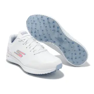 Skechers 高爾夫球鞋 Go Golf Max 3 白 粉紅 小花 防水 女鞋 高球 ACS 123080WMLT