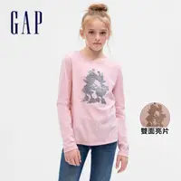 在飛比找momo購物網優惠-【GAP】女童裝 Gap x Disney迪士尼聯名 Log