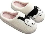 [Generic] Fluffy Animals Slippers, Women Girls Winter Warm Cute Cartoon Non Slip Home Indoor Slippers