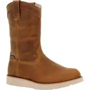 ROCKY WORK Men’s 11” MonoCrepe Wedge Waterproof Soft Toe Work Boot Crazy Horse -