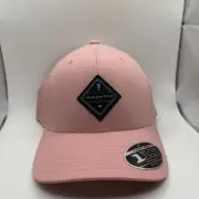 Travis Mathew Flexfit 110 Snapback Cap "Fern" Pink Adjustable Polyester Blend