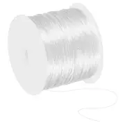 44Yard Flat Stretchy Bracelet String 0.8mm Elastic Beading Cord White