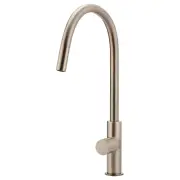 Round Pinless Piccola Pull Out Kitchen Mixer, Champagne