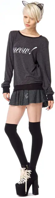 [Wildfox Couture] Meow! Baggy Beach Jumper