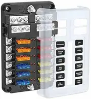 12 Way Blade Fuse Auto Block Box Holder Indicator 12V ATC ATO Circuit