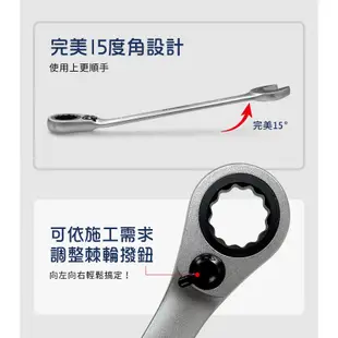 大船回港【雙向棘輪扳手套裝組(公制) 】BOBACO 台灣製造 五金工具 雙向板手 專業手工具