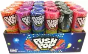 900560 360g BOX OF 24 PUSH POP CANDIES DIFFERENT FRUIT FLAVOURS FUN NOVELTY IDEA