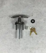 Keyed T Handle Set Garage Door Hardware Lock No screws