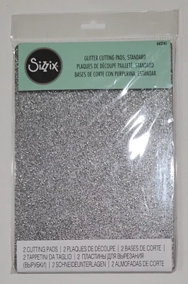 Sizzix GLITTER CUTTING PADS #662141 - Silver - For BIG SHOT