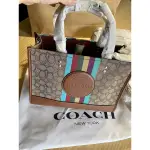 COACH 全新女士DEMPSEY29彩虹斜掛手提兩用托特包 C5794