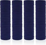 QYASTUDIO Pack of 100 Women's Hair Bobbles for Girls, Hair Bobbles Ponytail Rubber, Elastic Hair Bands for Women Girls (Dark Blue)