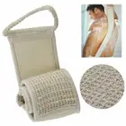 Bath Spa Skin Scrubber Loofah Back Brush Sponge Strap Exfoliating Shower Body s