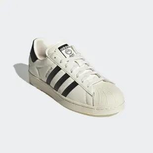 【adidas 愛迪達】Superstar 男女 休閒鞋 經典 貝殼頭 聯名 塗鴉 奶油底 情侶穿搭 米白 黑(GZ2203)