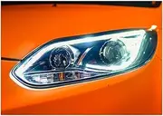 Car Styling Compatible For Focus Headlights 2012-2014 Compatible For Focus 3 Head Light DRL Head Lamp Angel Eye Bi Xenon Beam Accessories(Headlight)