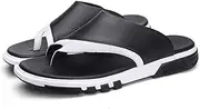[XBCDX] Open Toe Slide Slippers Featured Creative Sandals Dragged Outside Wear Fashionable Japanese Flat Foot Slippers Men's Ins Sandals Soft Sandals (Size : 43)