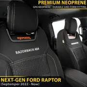 Ford Next-Gen Raptor Premium Neoprene 2x Front Row Seat Covers (Available)