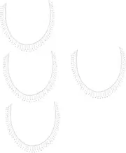 [QWDSGFWS] 4pcs Rhinestone Tassel Chain Rhinestone Chain Rhinestone Trim Multi-Function Rhinestone Tassel Removable Rhinestone Tassel Jewerly Chain Trim Wedding Drapes Rhinestones Claw Chain/1466