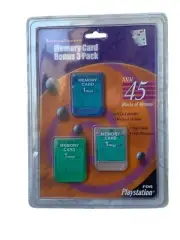 Memory Card Bonus 3 Pack for Playstation TechnoSource