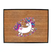 Animal They Told Me Was Delusional Unicorn - Funny Novelty Doormat Man Cave Floor mat