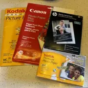 Canon Photo Paper Plus Glossy 20/72/LTR 8.5”x11” HP Photo Card Pack 5 5x7 5 4x6