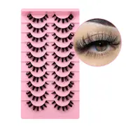 Russian Strip Lashes Reusable False Eyelashes Natural D Curl-05