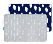 Pack N Play Sheets Fitted for Graco Mattress Mini Crib Sheets 2 Pack 39"x27"