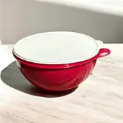 Tupperware Thatsa Mega 32 Cup Storage Serving Bowl w/ Lid #2539B-3 -Dark Red NEW