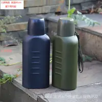 在飛比找蝦皮購物優惠-軍用水壺軍迷水壺304不銹鋼真空保溫杯戶外運動野戰防摔運動扁