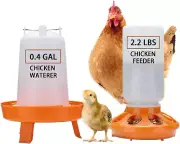 Chicken Feeder and Waterer Kit - 1L Chicken Feeder and 1.5L Chicken Waterer | Ch