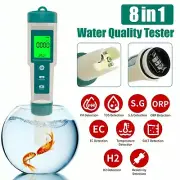 8 in 1 Pool Salt Tester Ph and Salt Meter for Saltwater Pool Ph and Salinity New