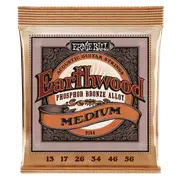 Ernie Ball Earthwood Medium Phosphor Bronze Acoustic Guitar String, 13-56 Gauge