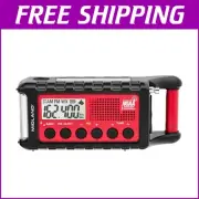 Multi-Power Emergency Crank Radio with NOAA Alerts and Built-in Flashlight