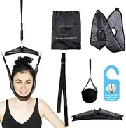 Neck Traction Device, Home Cervical Traction Unit, Ergonomic Breathable Comfortable Door Brace For Door Shoulder Spine Posture Travel Exercise Workout