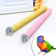 Parrot Paw Grinding Perch Stand Pet Bird Branch Budgie Shelf Chewing Toy LOT