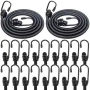 20 PCS Bungee Cords with Hooks 36 Inch Adjustable Bungy Cords Ideal for Trans...
