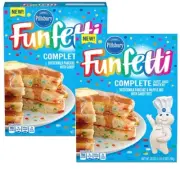 Pillsbury Funfetti Complete Buttermilk Pancake and Waffle Mix, 28 oz 2 Boxes