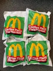 4 McDonalds Cactus Plant Flea Market Grimace New Unopened Sold Out Collectibles