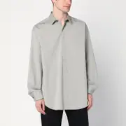 [Fear of God] Grey dove grey mélange cotton shirt L Grey