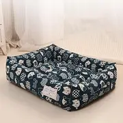 Dog Bed Mattress Waterproof Dog Bed Large Small Dog Bed Lounge Sofa 115 * 85CM Washable Dog Pillow Mattress with Water Resistant Oxford Fabric for Dog Crate (Color : B, Size : XL (75cm*60cm))