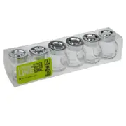 Spice Mini Glass Jars Silver Lid Bottle Jam Storage Herb Container Jar 50ml
